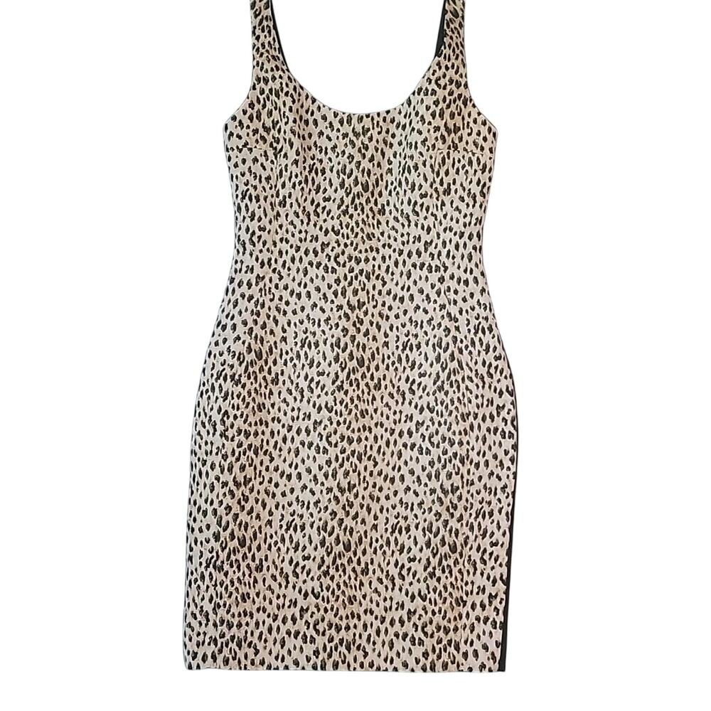 DVF Arianna Leopard Print Dress Sleeveless Bodycon 8